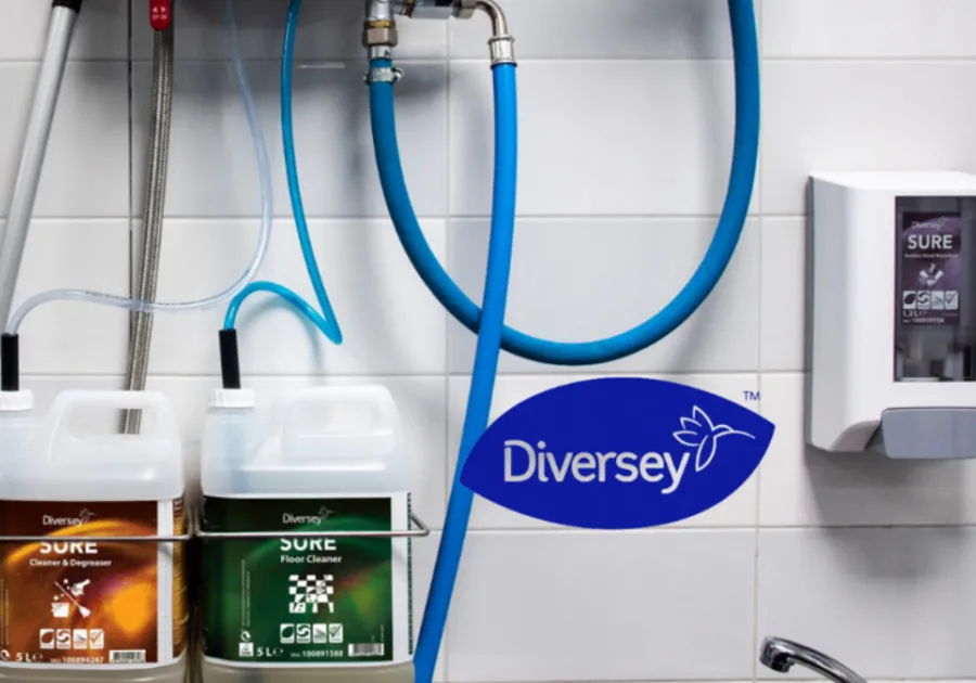 Hygiene and catering products on display